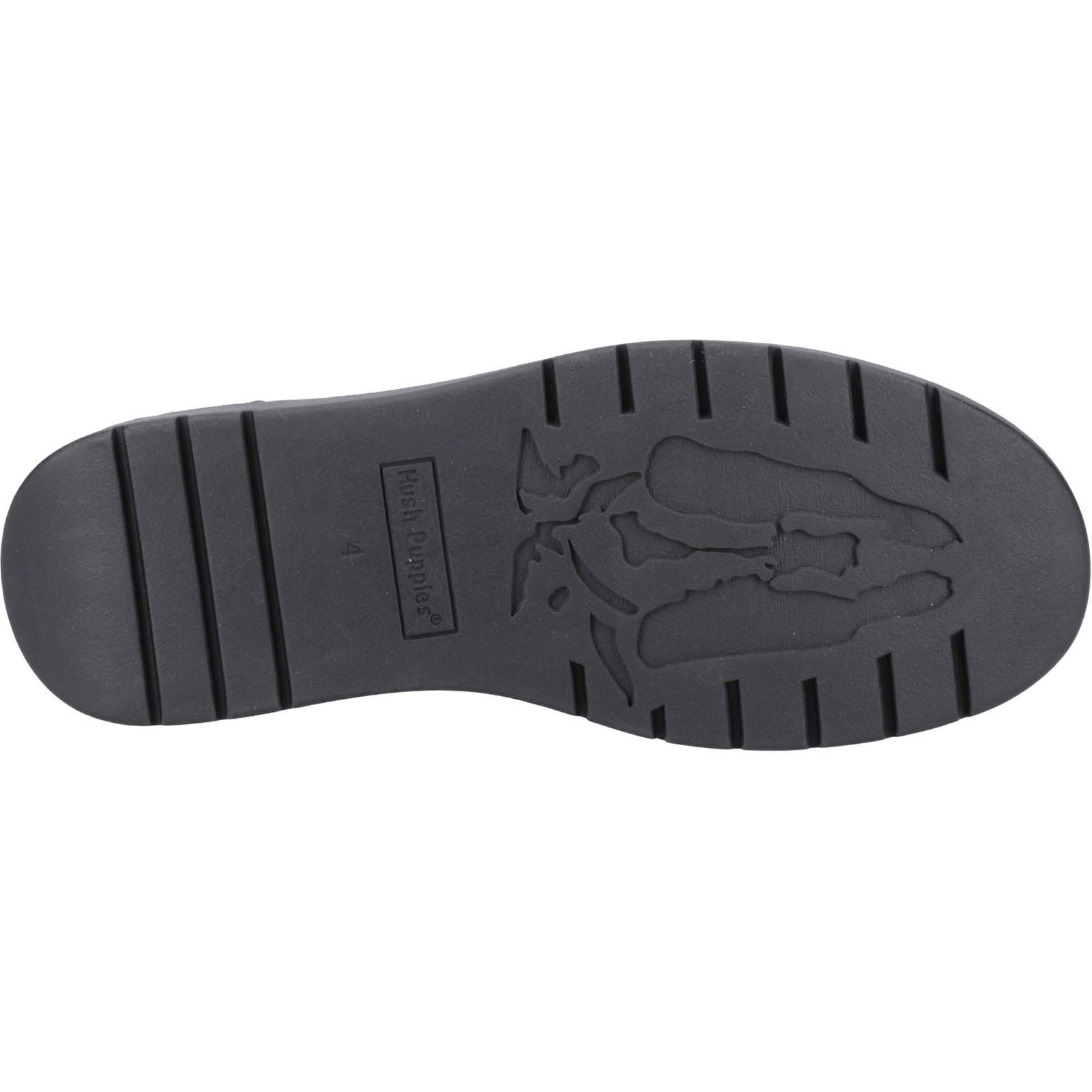 Hush Puppies Leonie Bottes En Cuir Noires Pour Femmes
