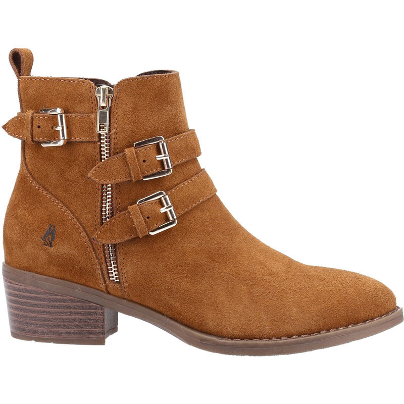 Hush Puppies Jenna Bottes En Cuir Pour Femmes Couleur Tan