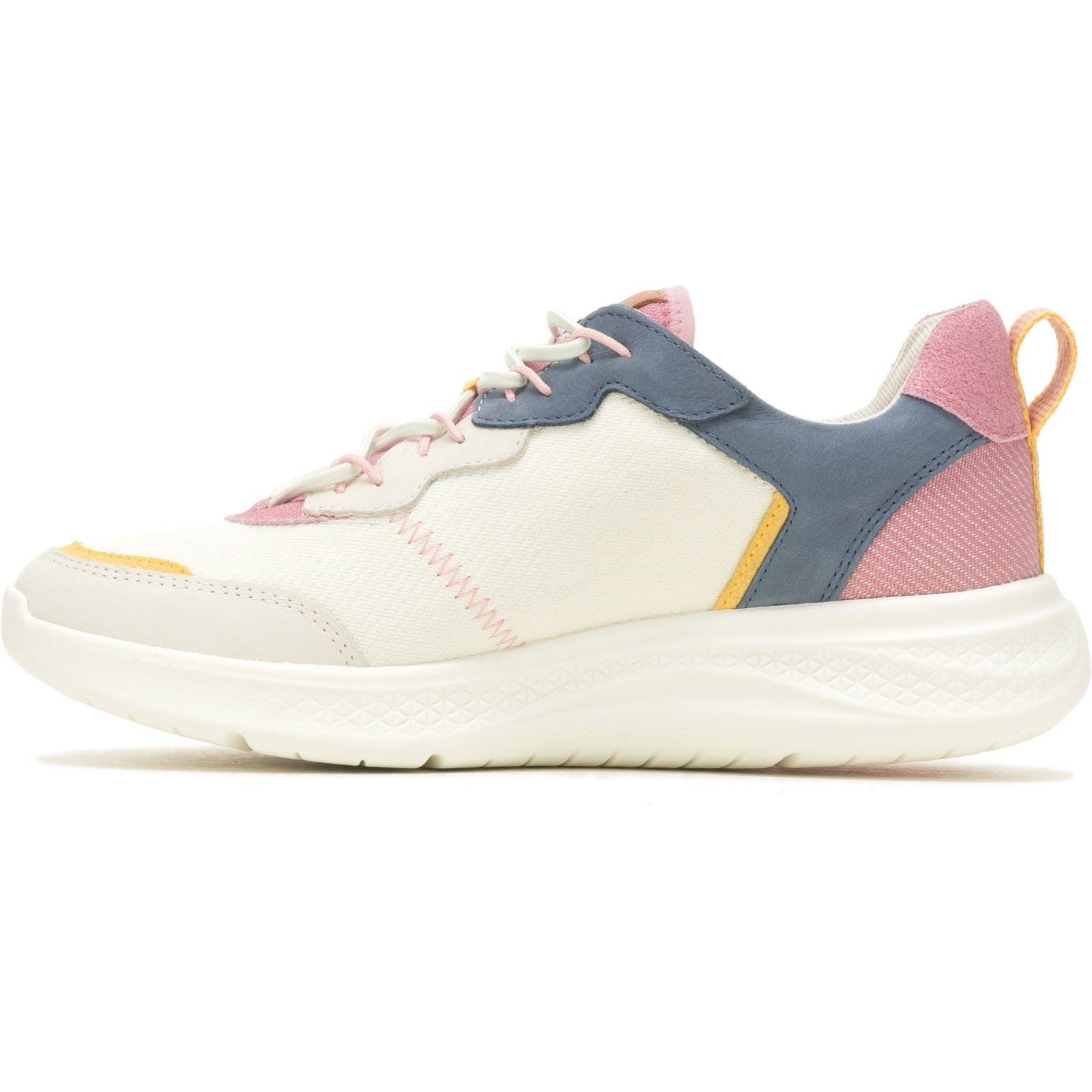 Hush Puppies Elevate Bungee Baskets En Cuir Pour Femme, Bleu Marine/Rose