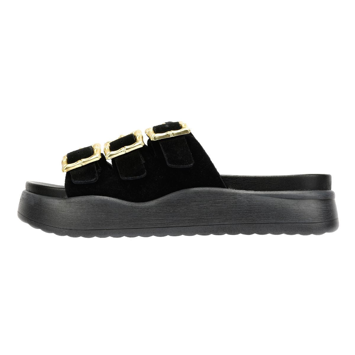 Desert Fleur Gypsum  Sandales Noires Pour Femmes En Suède