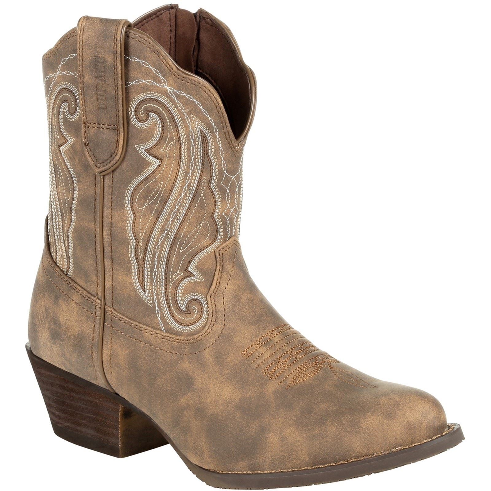 Durango Crush Bottes En Cuir Pour Femmes Driftwood
