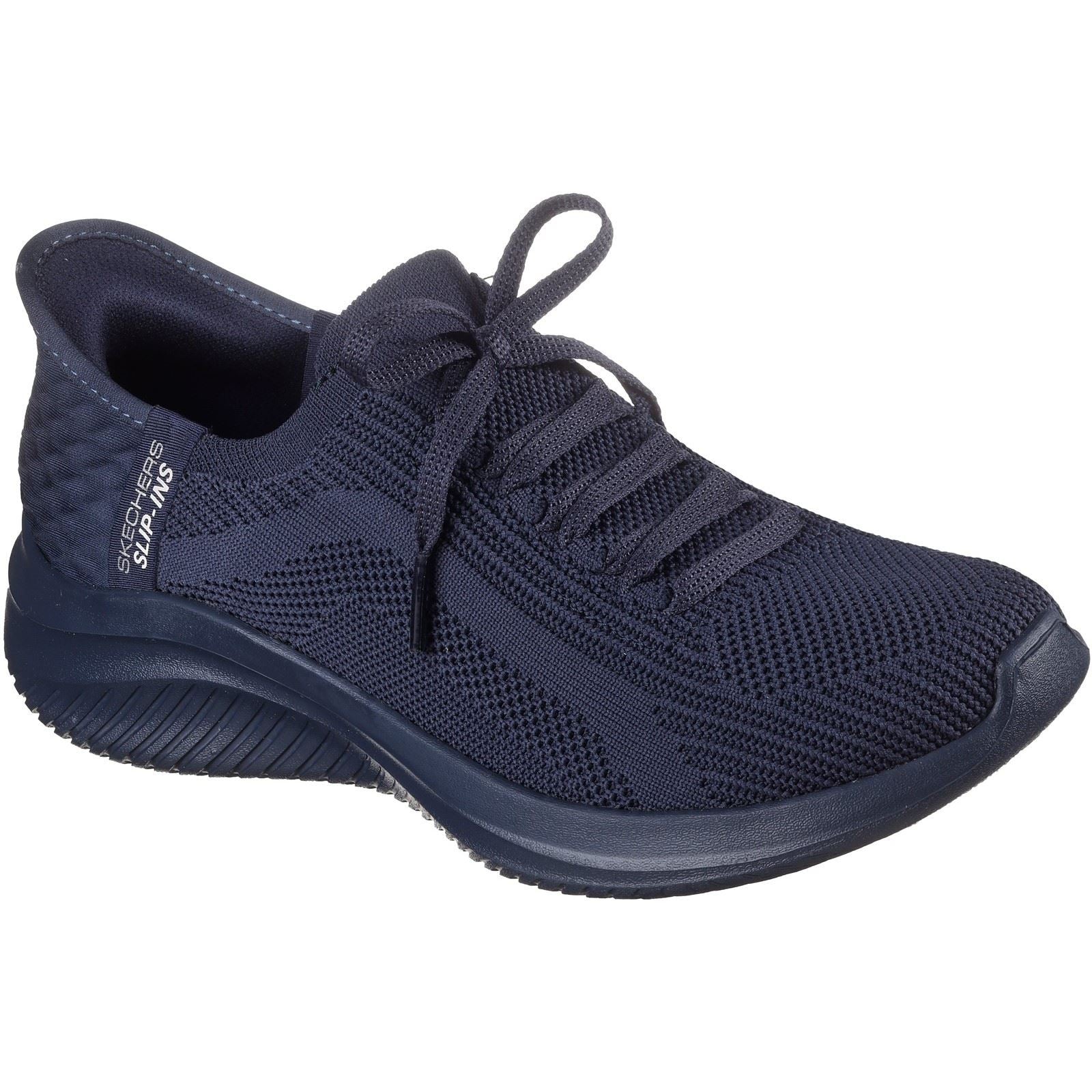 Skechers Ultra Flex 3.0 Pure Color Chaussures De Sport Pour Femmes En Textile Bleu Marine Foncé