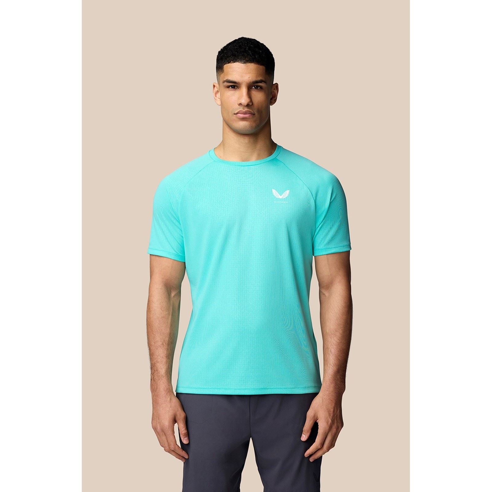 Castore Adapt T-Shirt De Sport Pour Hommes En Polyester Bleu