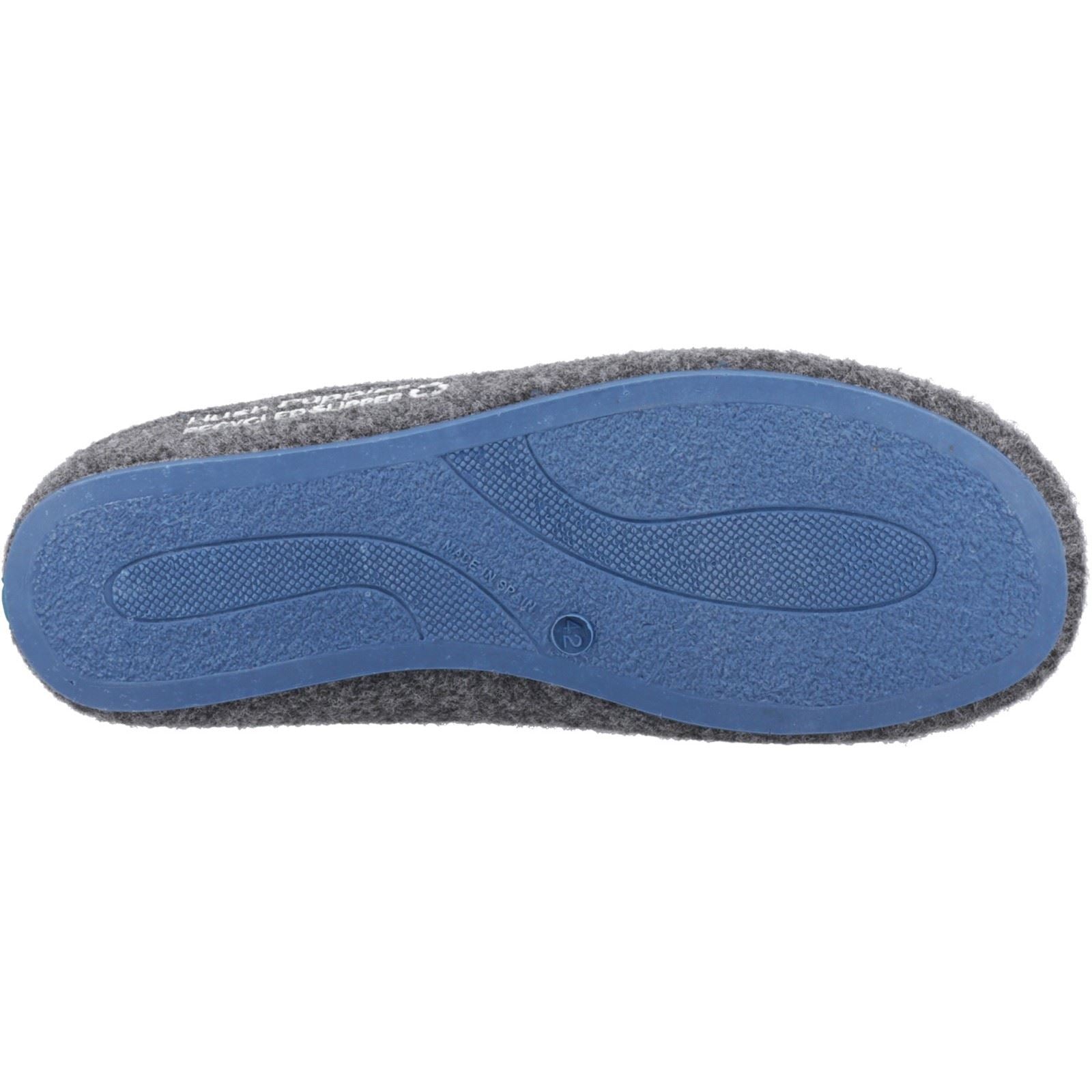 Hush Puppies The Good Slipper 90% Recyclé Rpet Polyester Chaussons Hommes En Gris Foncé