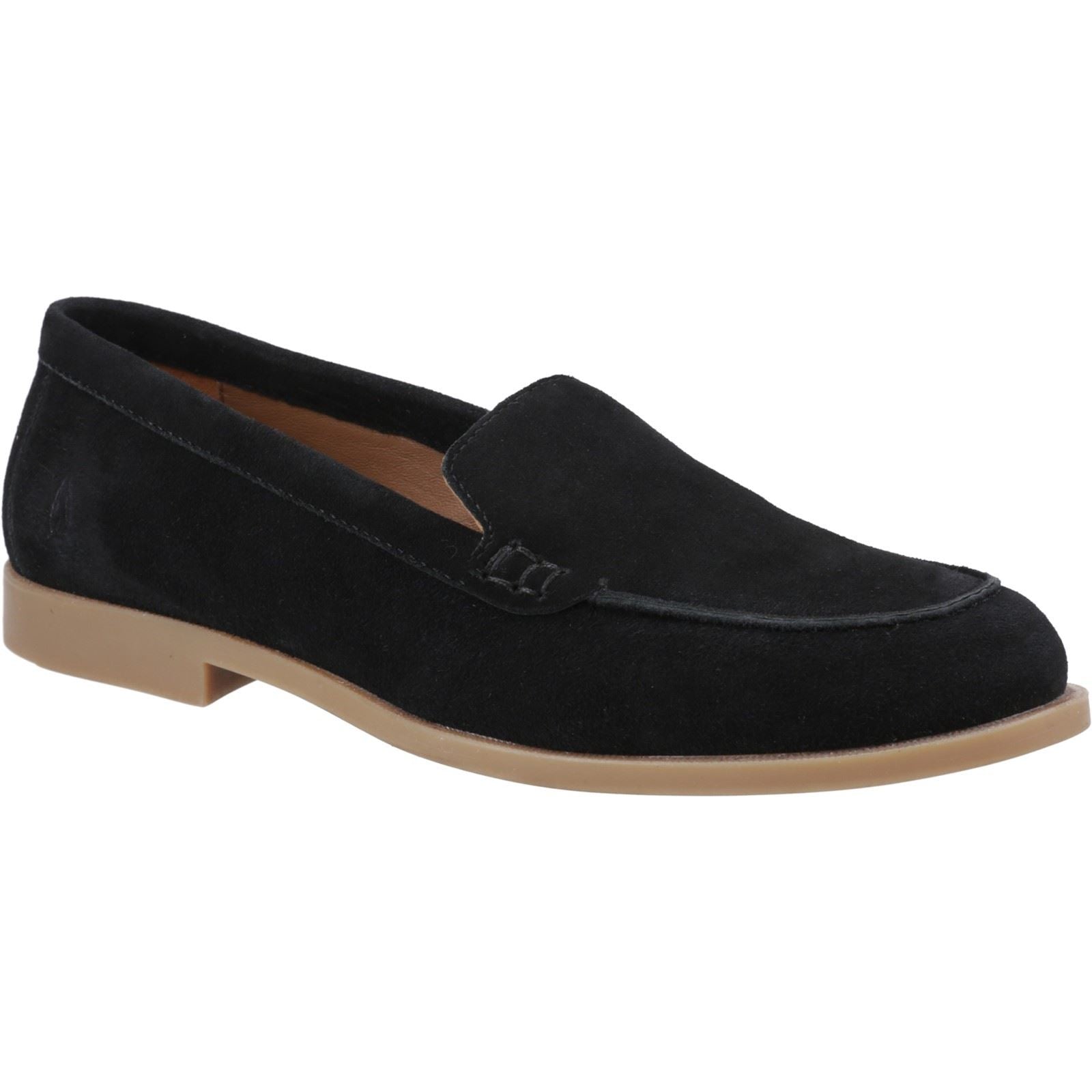 Hush Puppies Natasha Mocassins Noirs Pour Femmes En Cuir