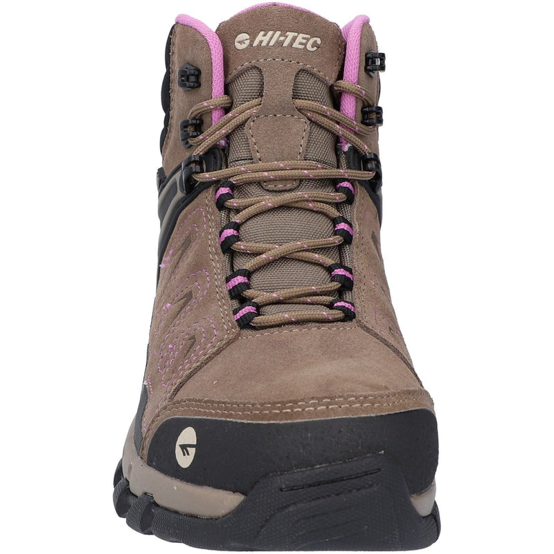 Hi-Tec V-Lite Explorer WP Bottes De Randonnée En Cuir Velours De Vache Pour Femmes Marron/lilas
