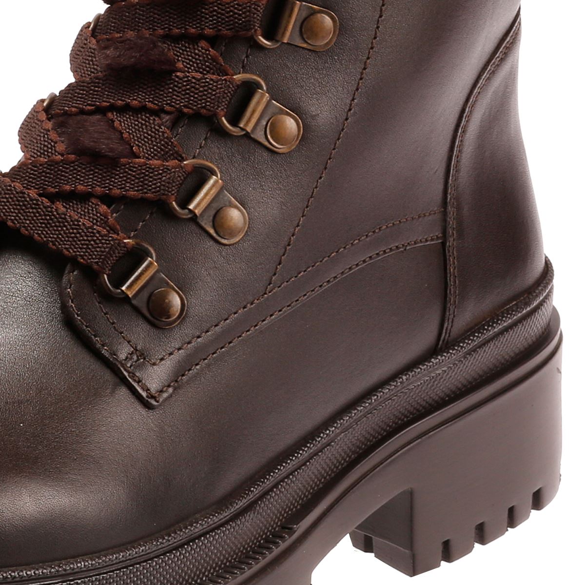 Osprey London The Budapest Bottes En Cuir Pour Femmes Marron