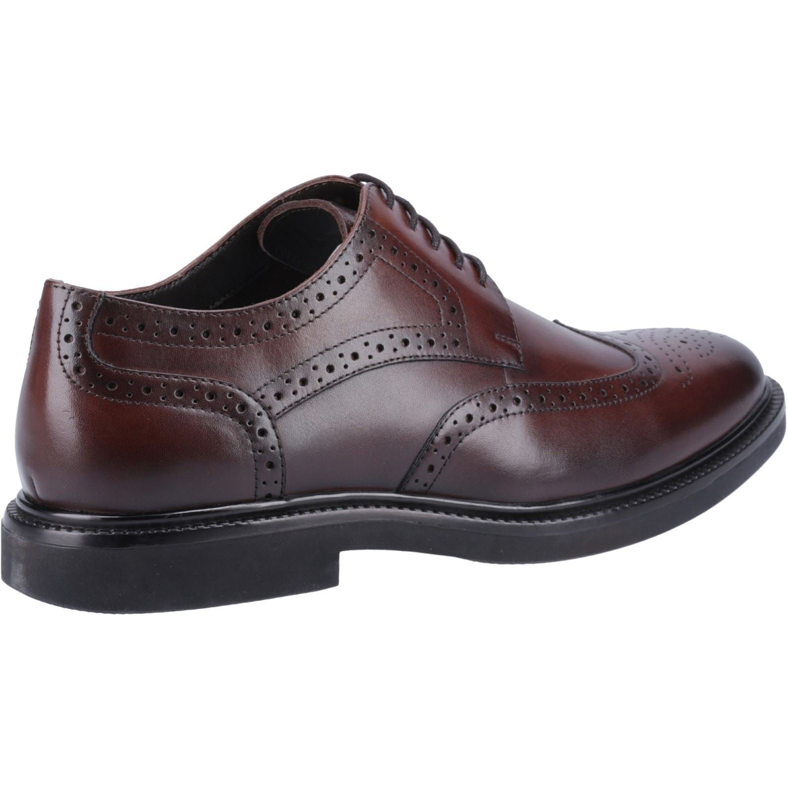 Hush Puppies Kingston Chaussures De Ville En Cuir Pour Homme De Couleur Chocolat