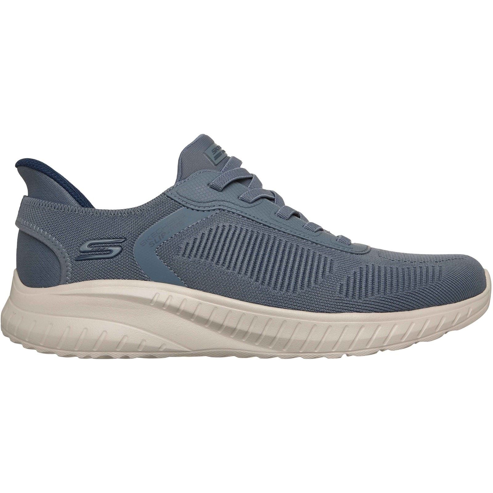 Skechers BOBS Sport Squad Chaos Solid Step Baskets Slate Pour Hommes En Textile