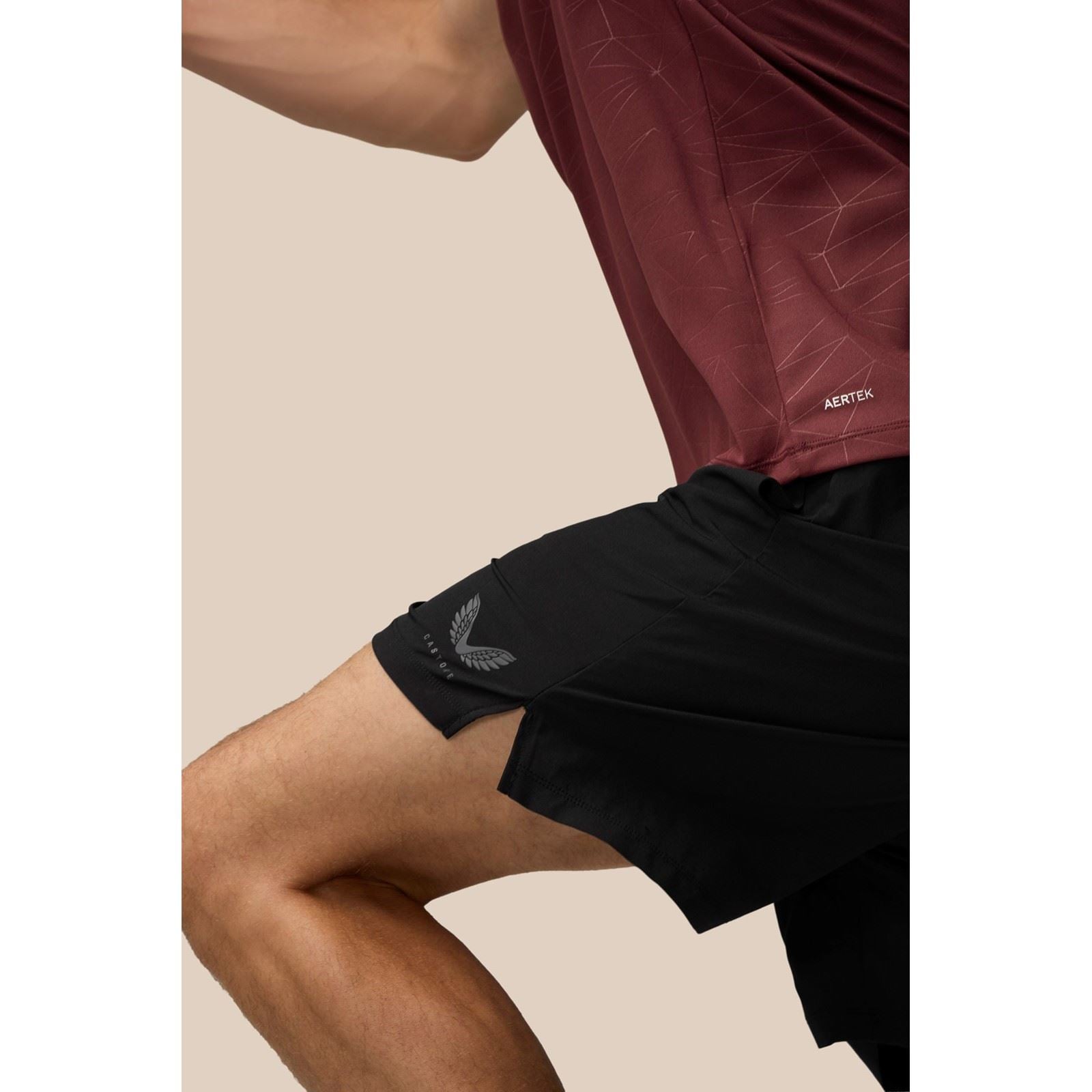 Castore Adapt Training T-Shirt T-Shirts De Sport Actifs Pour Hommes En Polyester Violet