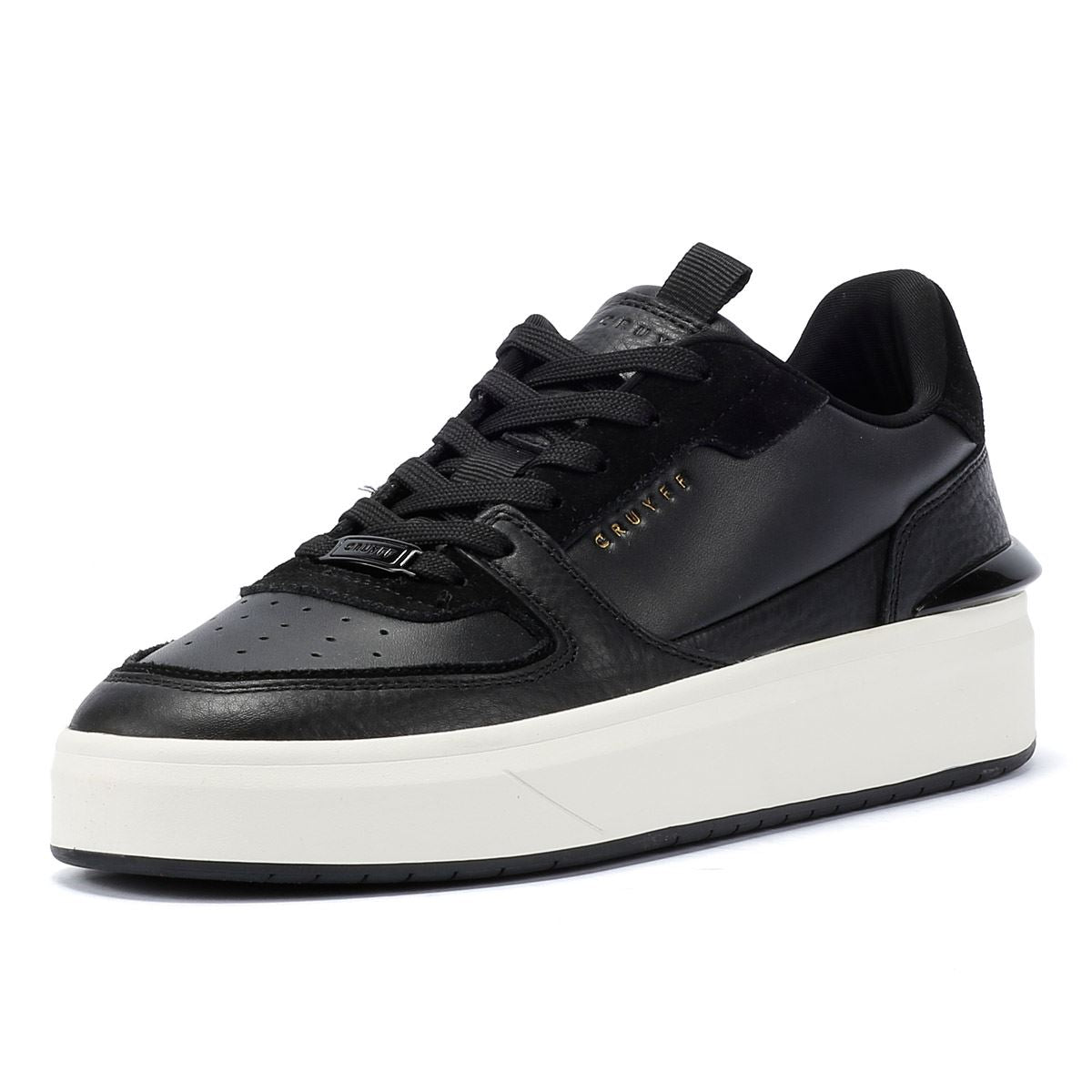 Cruyff Surefire Tennis Baskets noires en cuir pour hommes