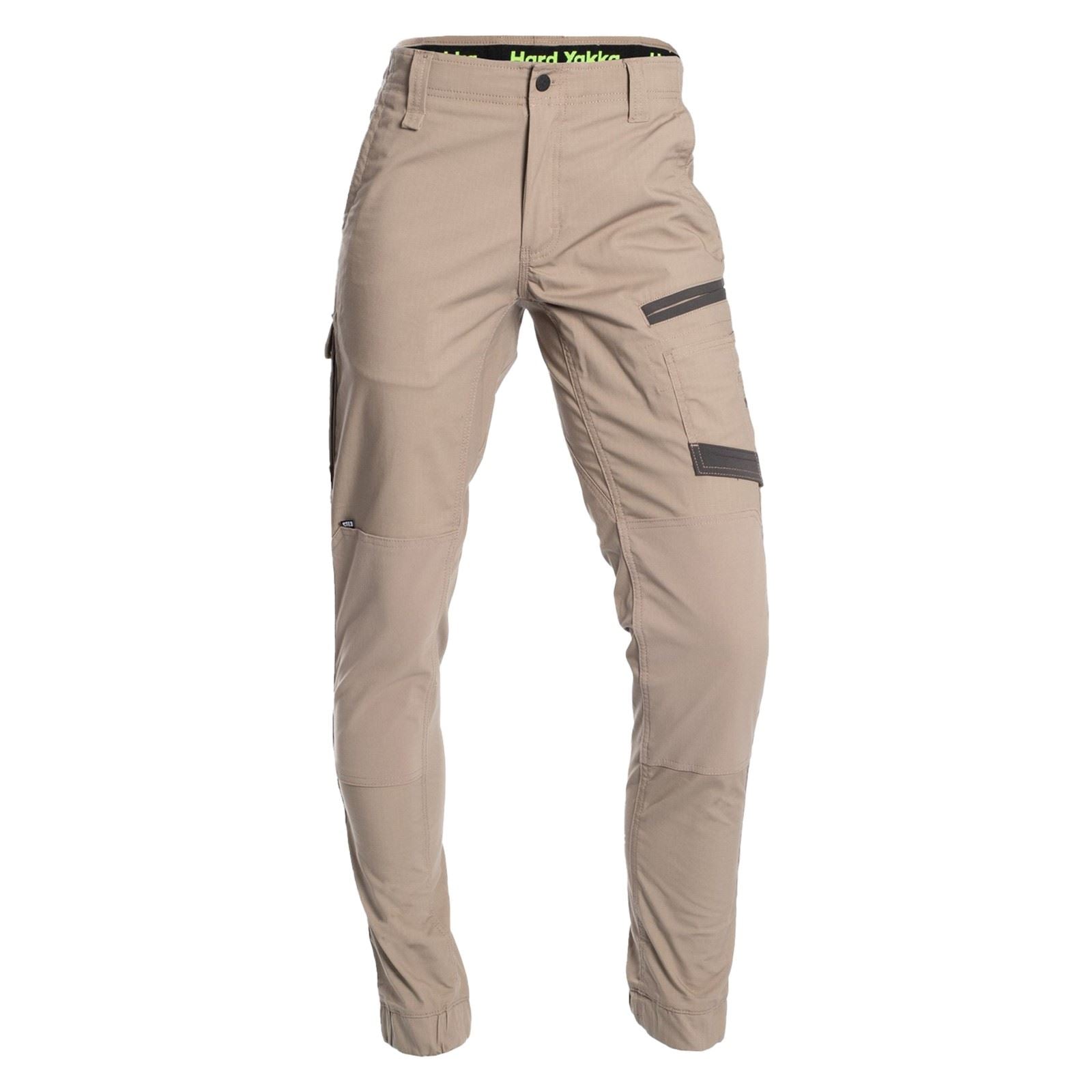 Hard Yakka Raptor Cuff Pantalons D'extérieur En Coton Pour Hommes Beige