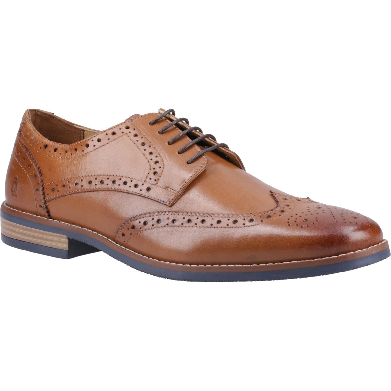 Hush Puppies Mack Chaussures Richelieu Homme En Cuir Marron Clair