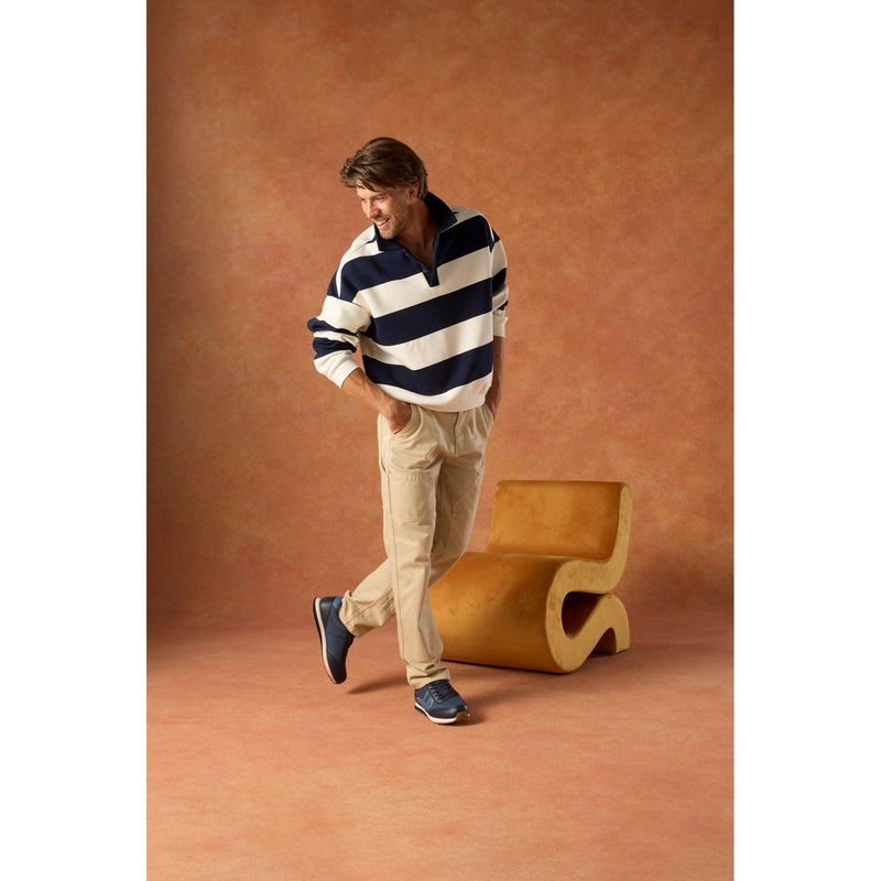 Hush Puppies Seventy8 Chaussures De Sport Bleues Pour Hommes En Cuir