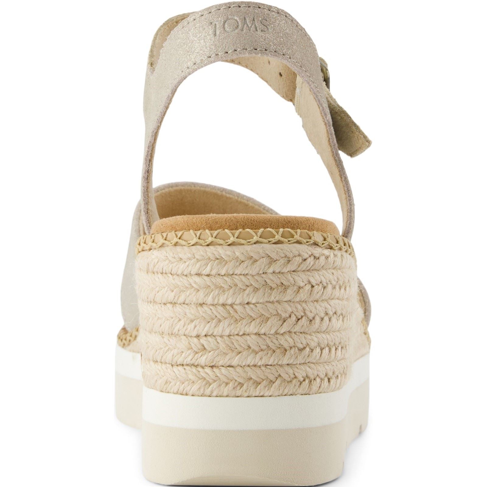 TOMS Darya Sandales En Cuir Pour Femme Couleur Champagne