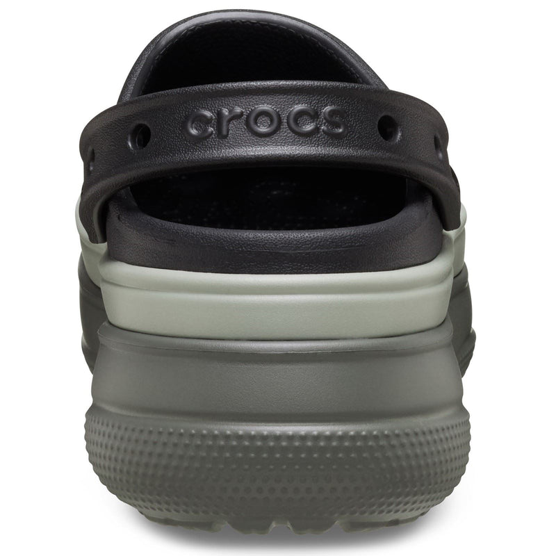 Crocs Classic Stacked Sabots Noirs En Thermoplastique