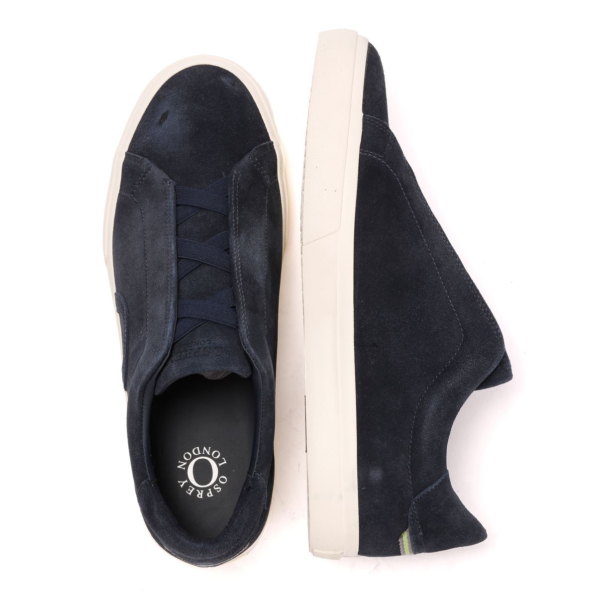 Osprey London The Vermont Baskets Bleues Pour Hommes En Suede