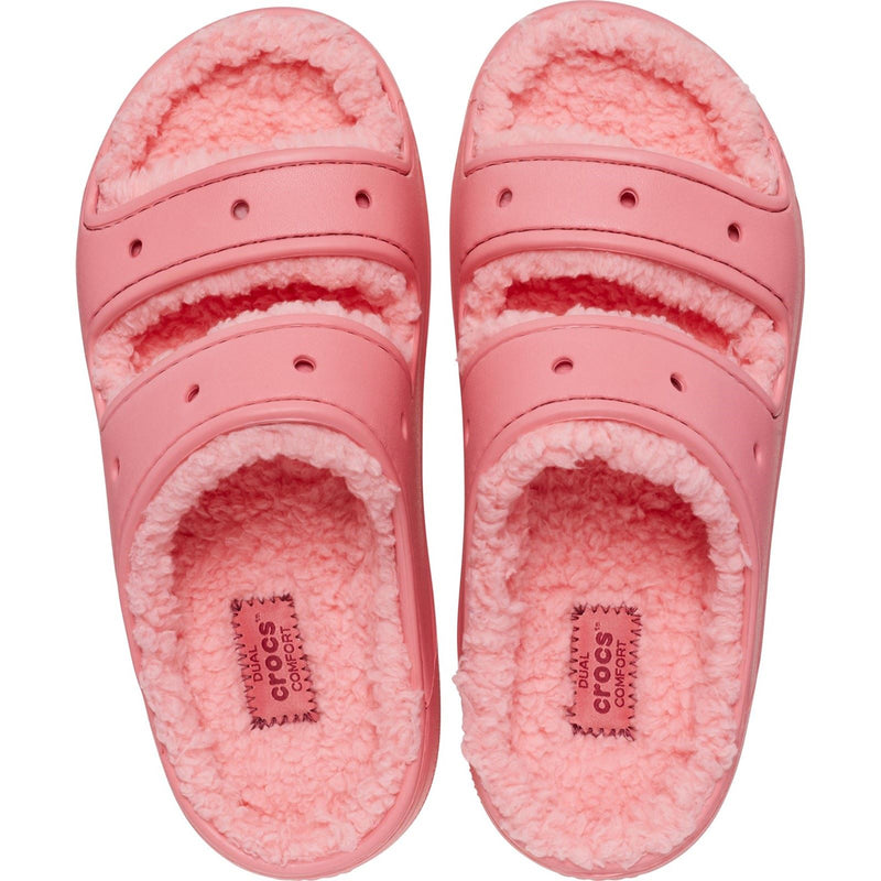 Crocs Classic Cozzzy sandales roses chaudes pour Femmes en Thermoplastique