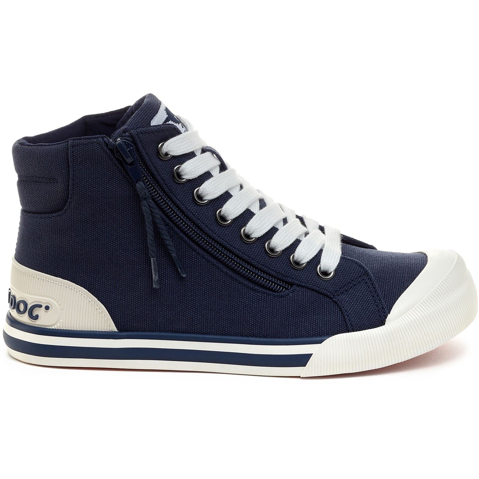 Rocket Dog Jazzin Hi Baskets En Coton Pour Femmes, Couleur Marine