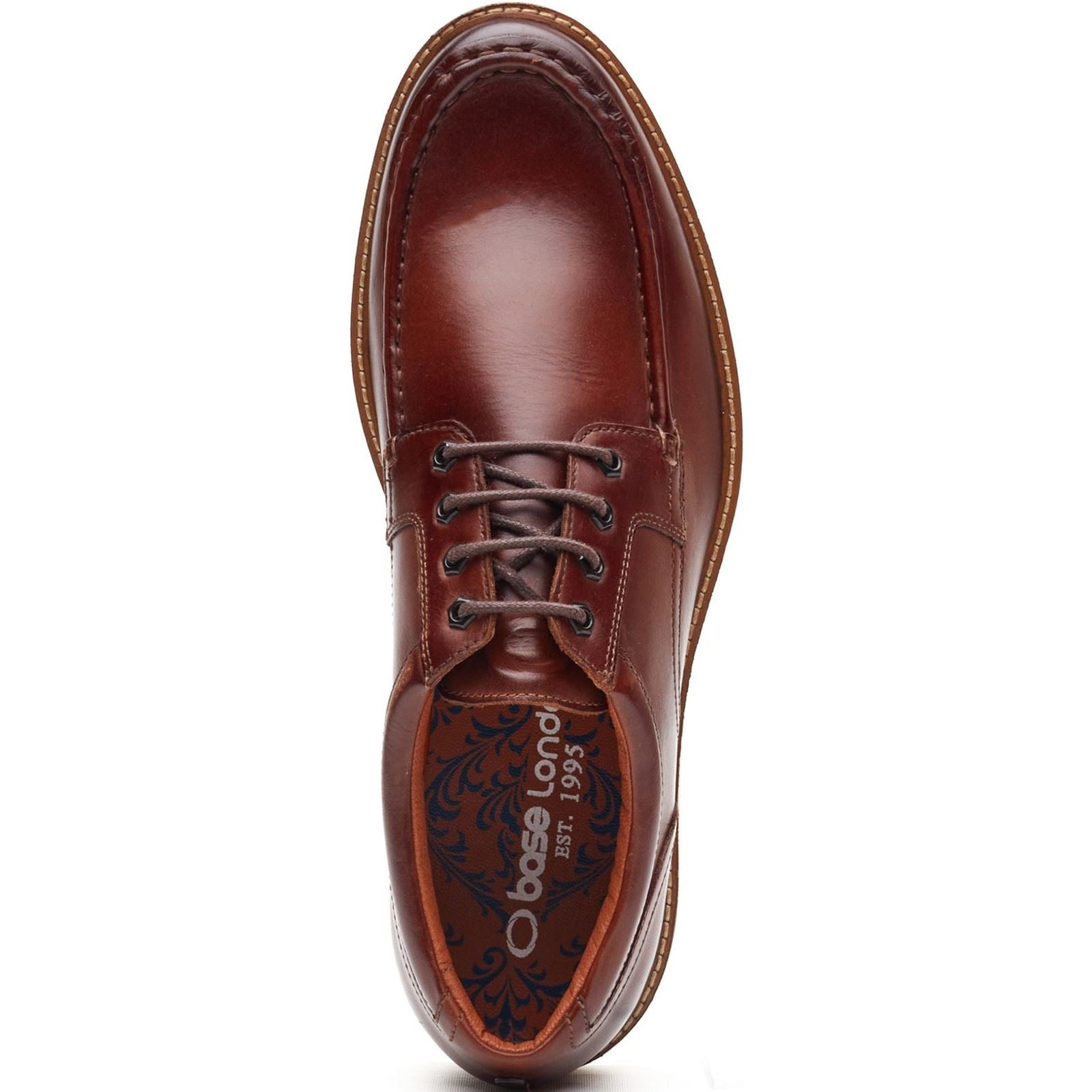 Base London Langdon Chaussures De Bateau En Cuir Pour Hommes Couleur Tan