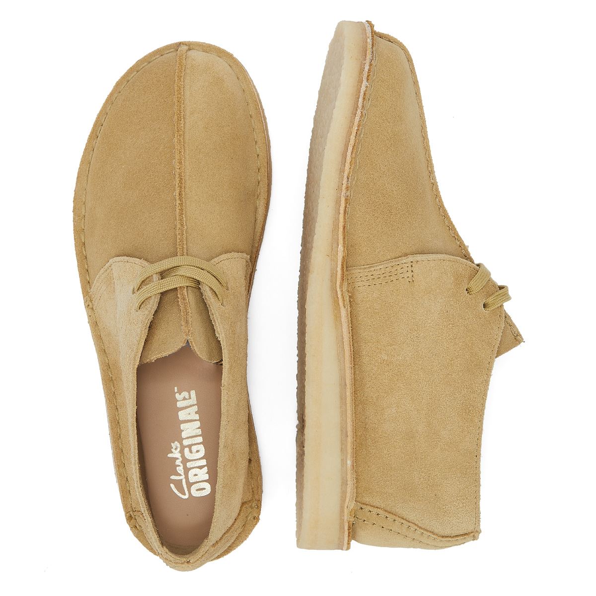 Clarks Originals Desert Trek Chaussures À Lacets En Daim D'érable Pour Hommes