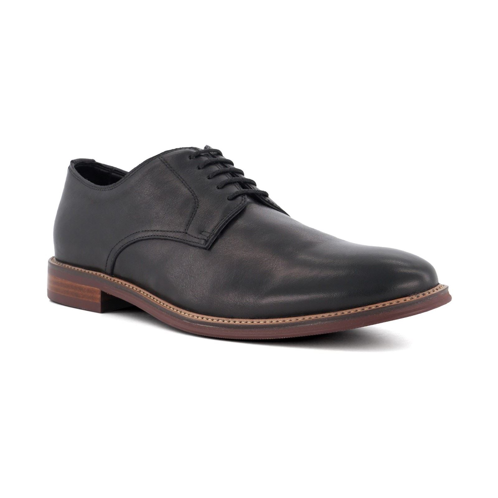Dune Stanley Chaussures Oxford En Cuir Pour Hommes Noires