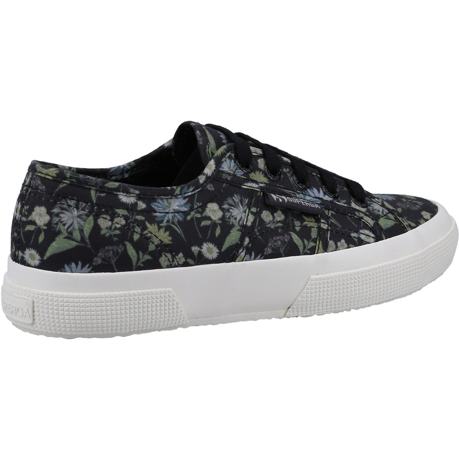 Superga 2750 Floral Print Baskets Pour Femmes En Coton Gris Foncé/À Motif Floral
