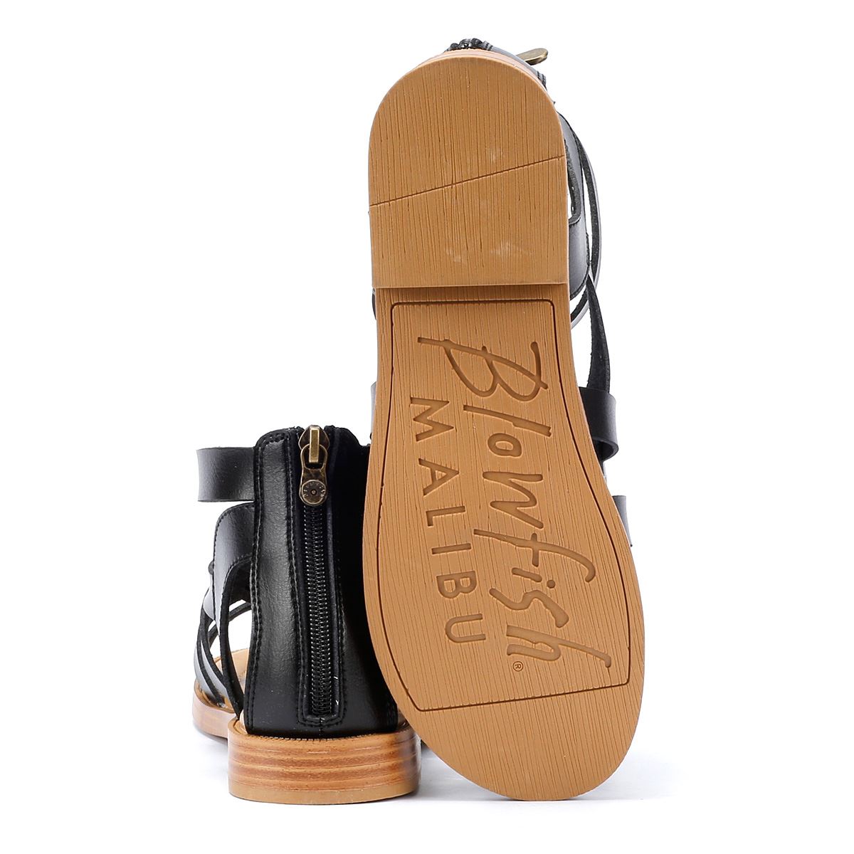 Blowfish Malibu Audah Sandales Noires Pour Femmes