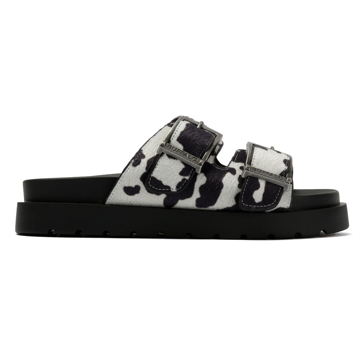 Buffalo Raya Ari Sandales Noires Pour Femmes