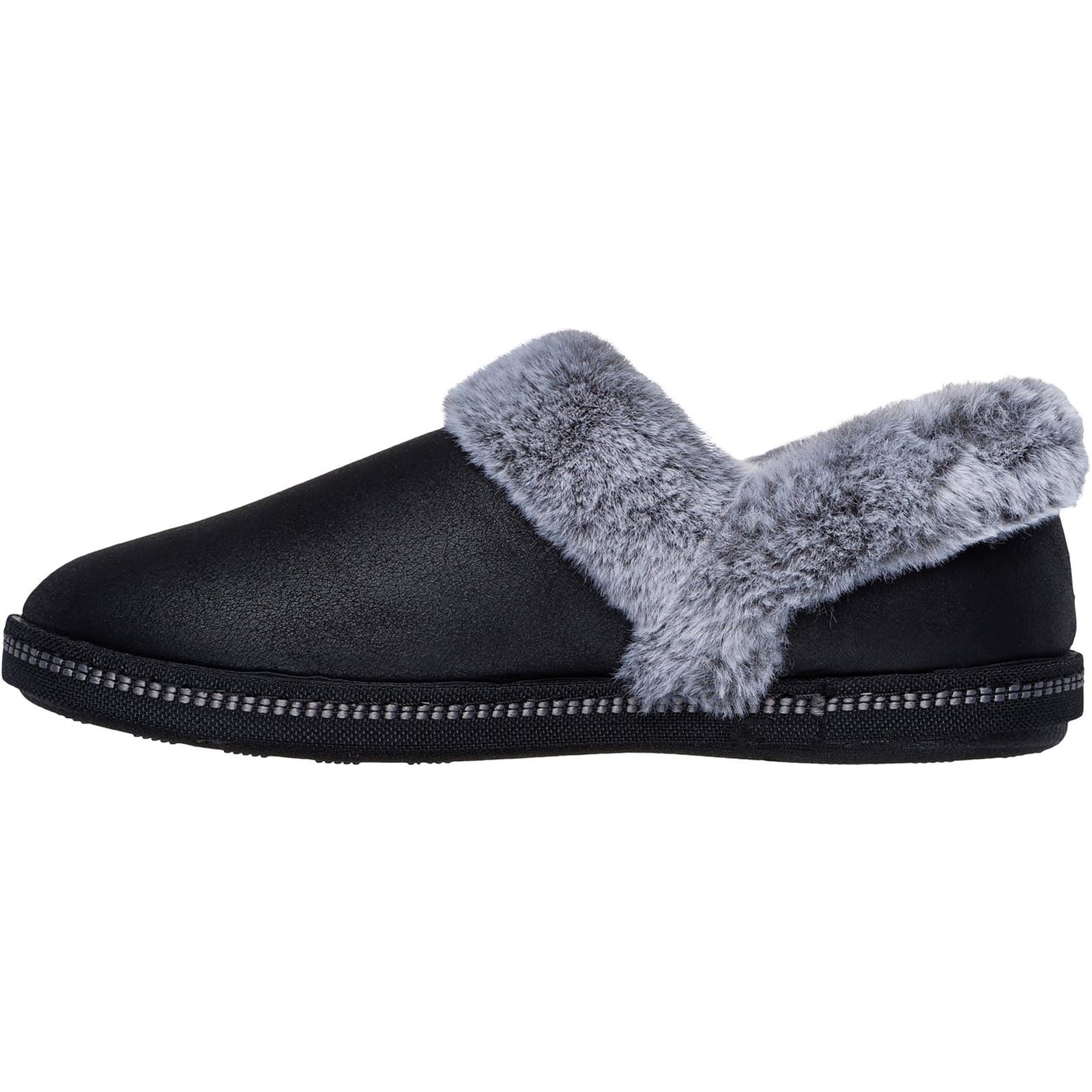 Skechers Cozy Campfire French Toast 2 Chaussons Noirs En Textile Pour Femme