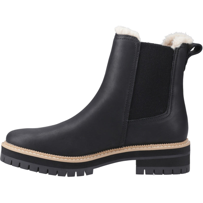 TOMS Bennet Bottes En Cuir Noires Pour Femmes