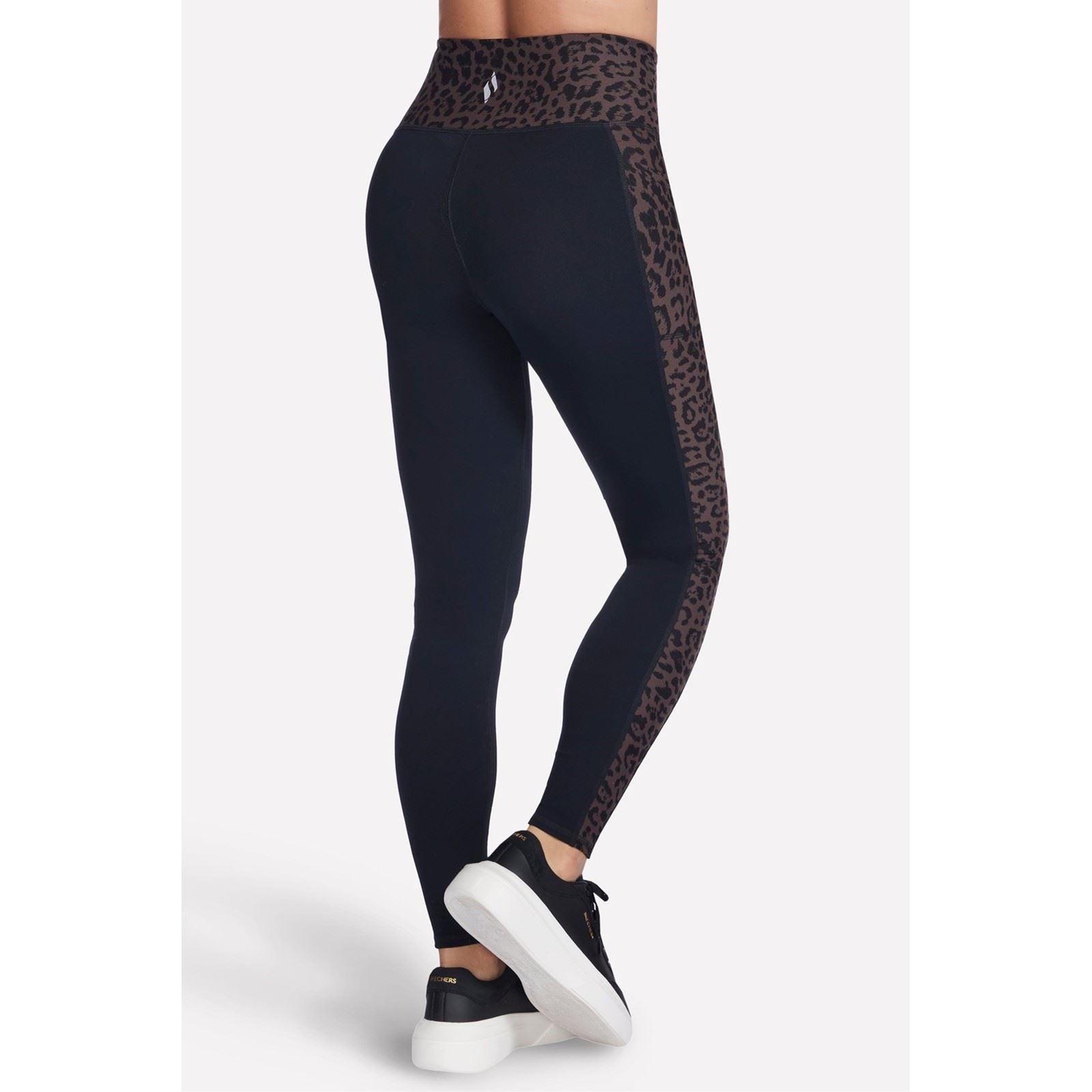 Skechers Performance GO WALK Cheetah Legging Leggings De Sport En Nylon Pour Femmes Marron