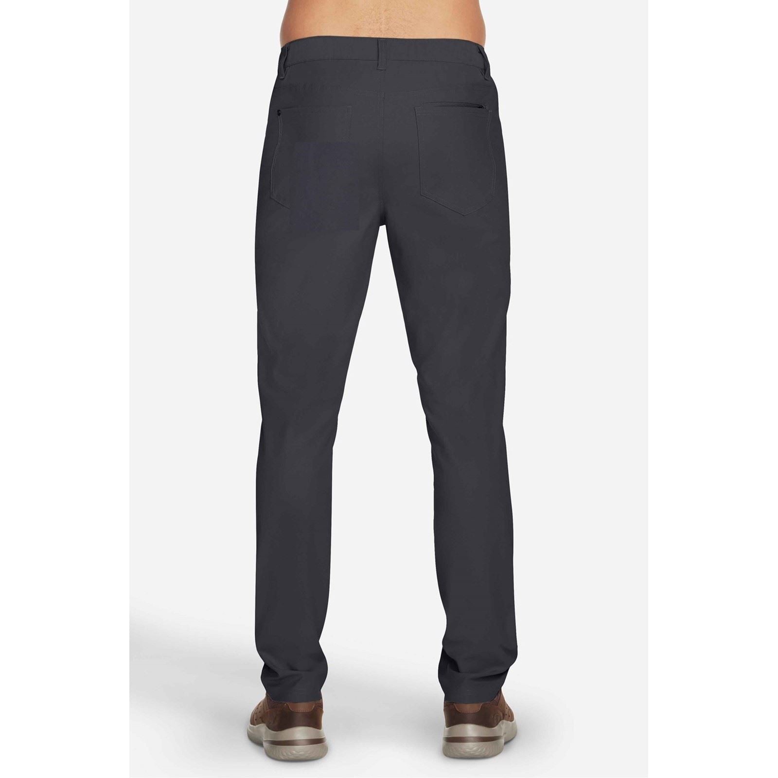 Skechers GO WALK Premium 5 Pocket Pantalon Chino Noir En Polyester Pour Homme