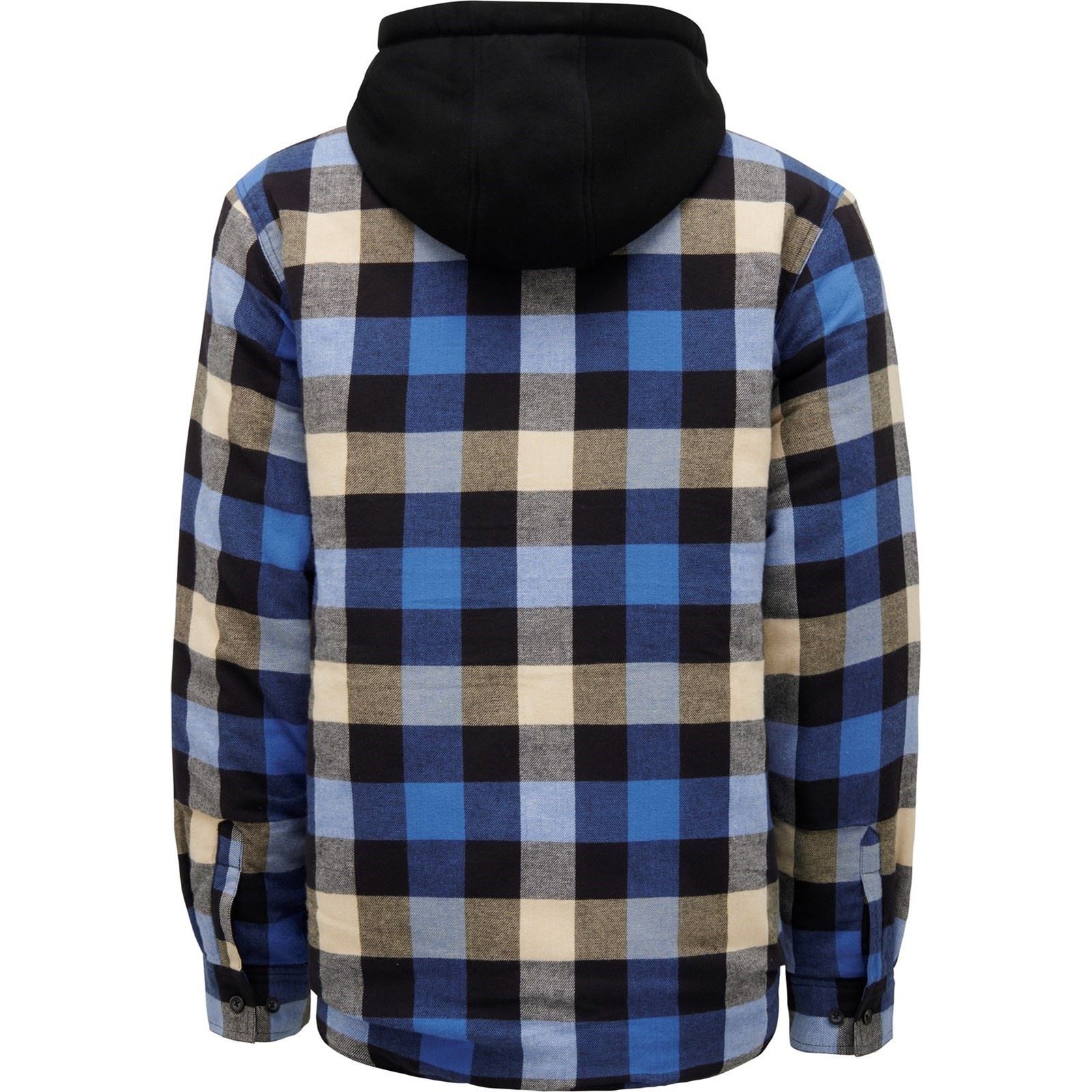 Hard Yakka Quilted Flannel Shacket Veste Chemise Bleue Pour Homme