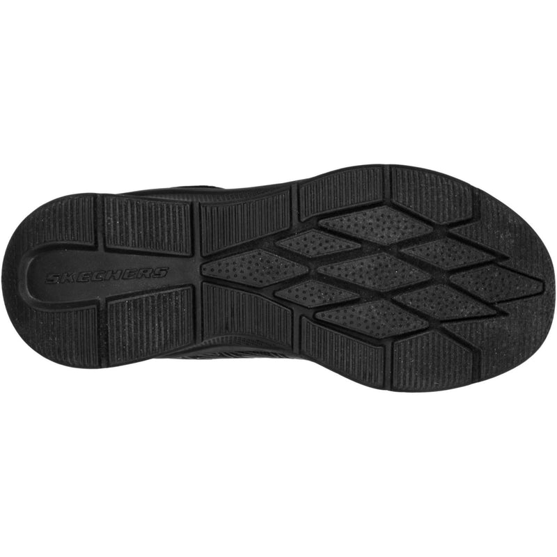 Skechers Microspec Texlor Chaussures De Sport Noires Pour Garçons En Polyester