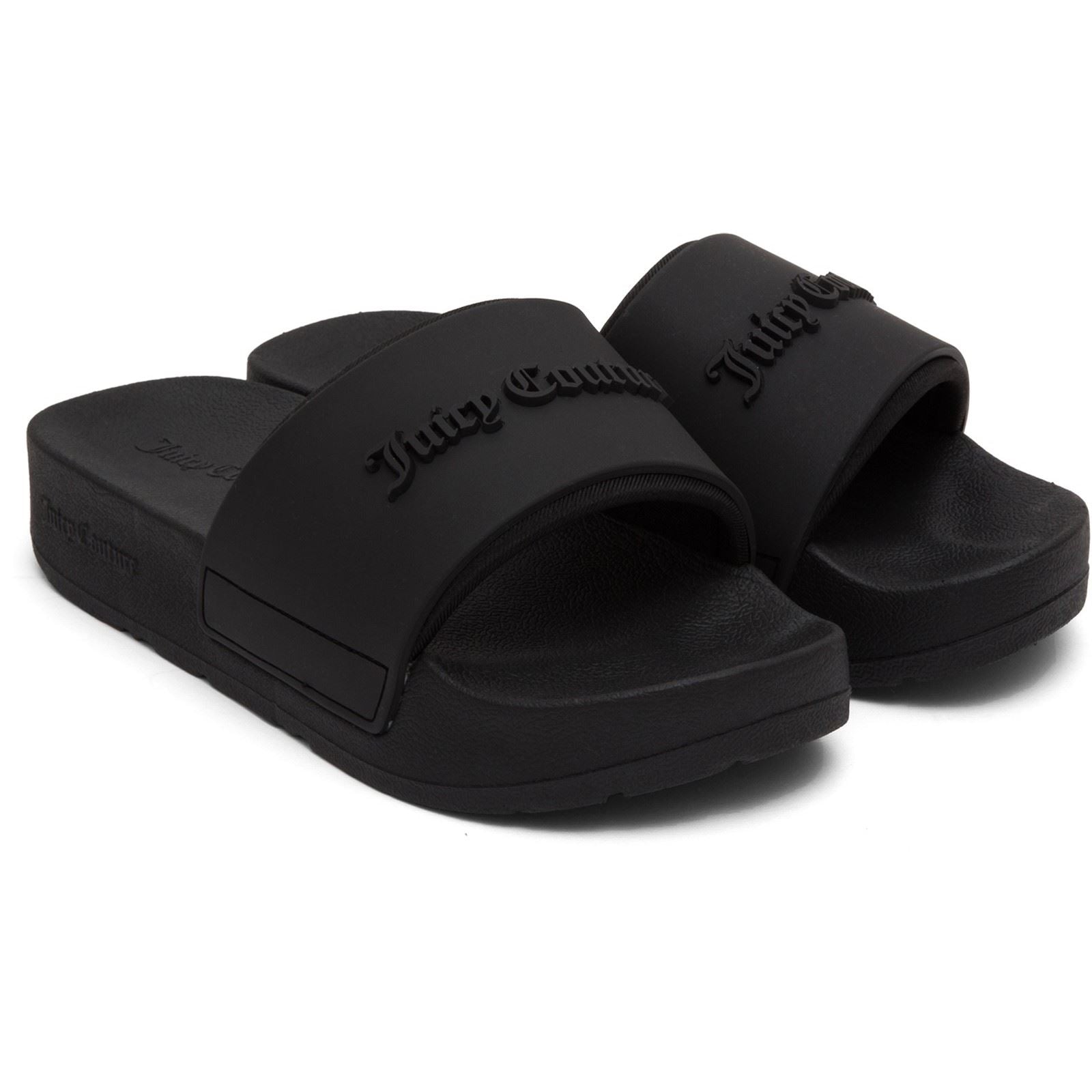 Juicy Couture BREANNA Sandales Noires Pour Femmes En Caoutchouc
