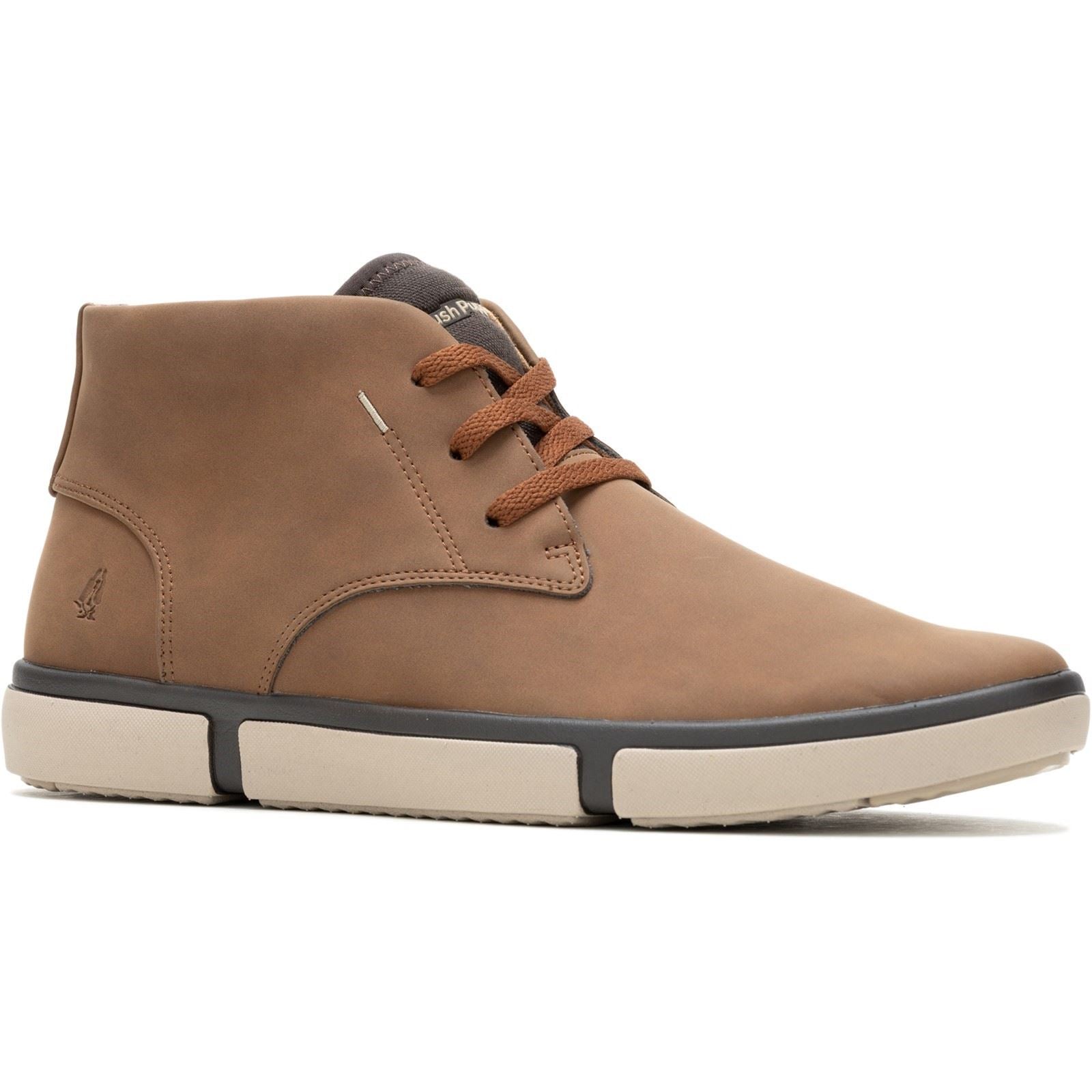 Hush Puppies Briggs Chukka Bottes En Cuir Pour Hommes Couleur Cognac