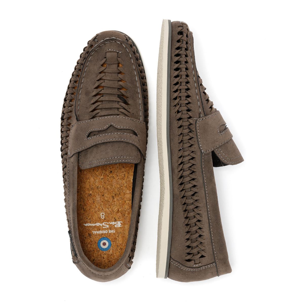 Ben Sherman Miami Mocassins Gris Pour Hommes