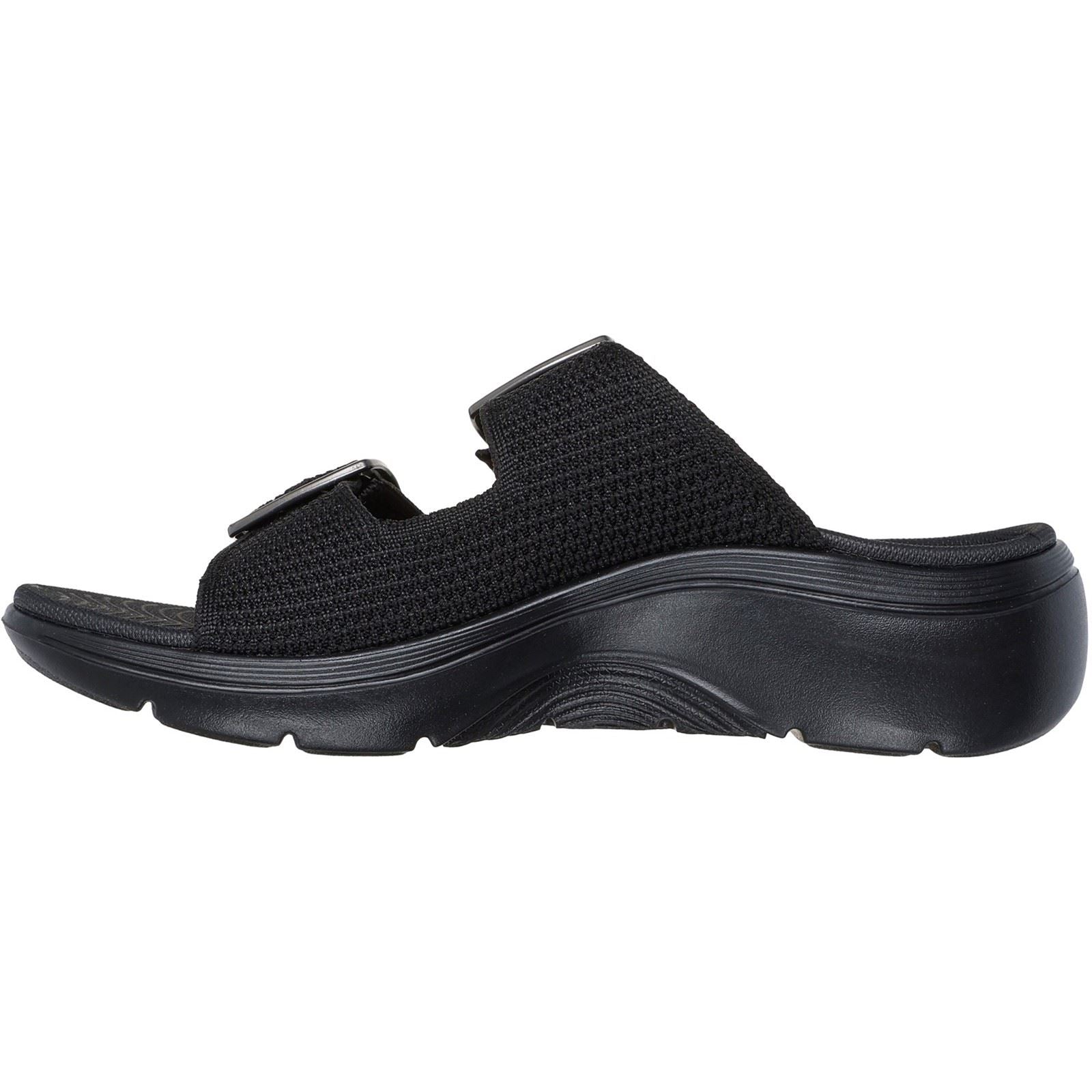 Skechers Go Walk Arch Fit 2.0 Destined Sandales Noires Pour Femme En Textile
