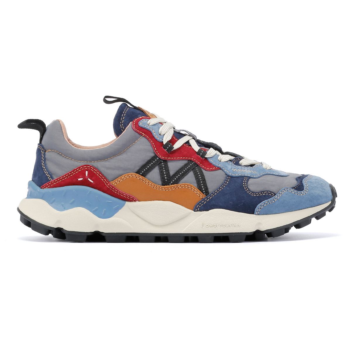 Flower Mountain Lenzan Baskets Bleu En Daim Pour Hommes
