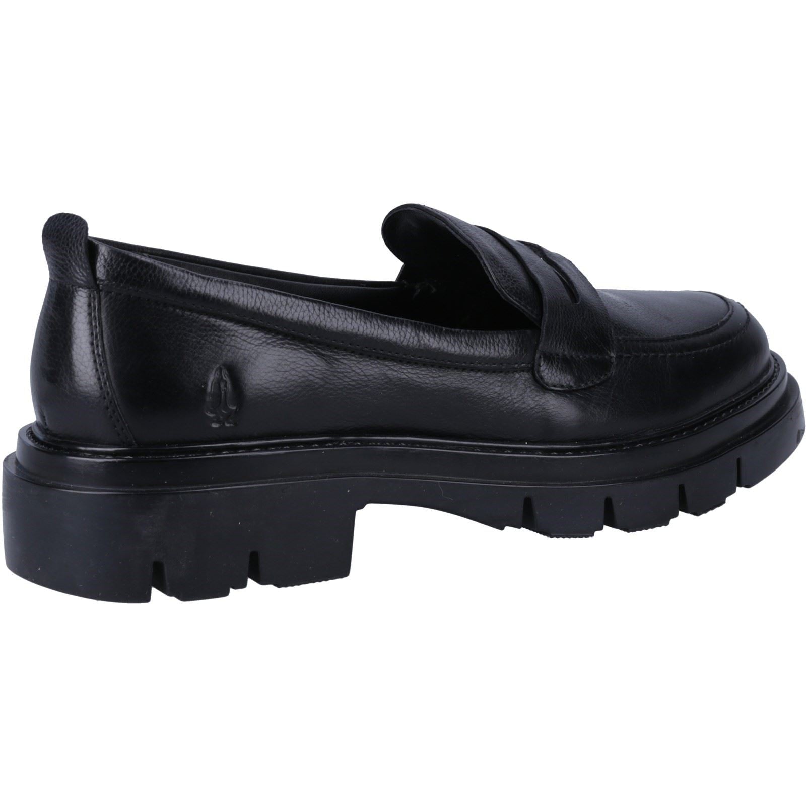 Hush Puppies Reece Mocassins Noirs En Cuir Pour Femmes