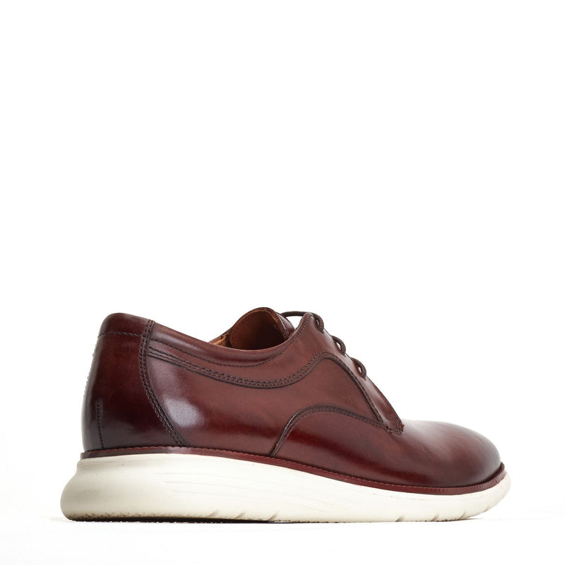 Base London Wing Chaussures Derby Pour Hommes En Cuir Marron Brûlé