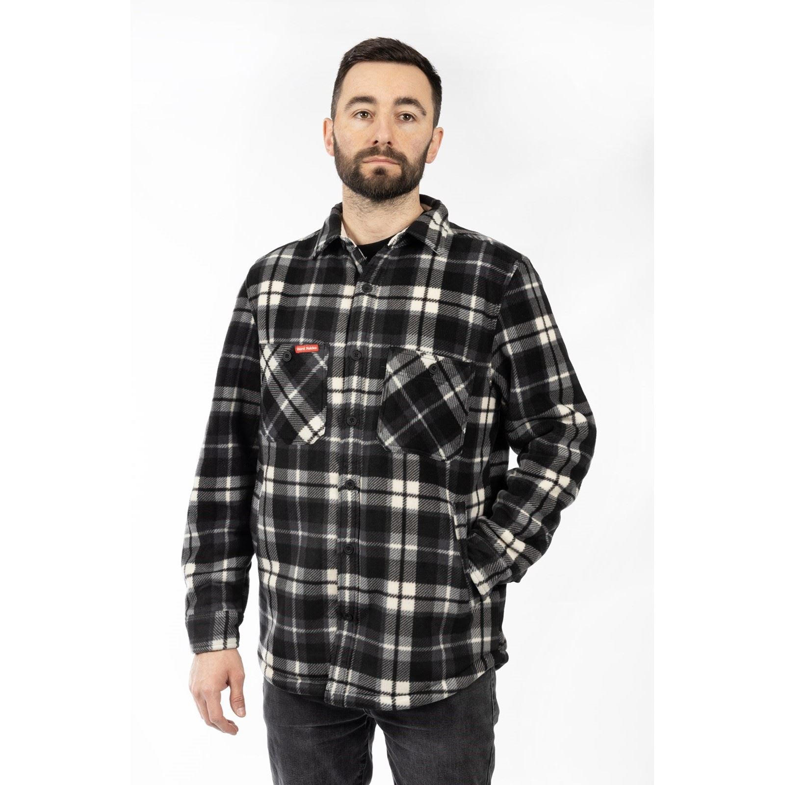 Hard Yakka Sherpa Veste En Polaire Grise Pour Homme