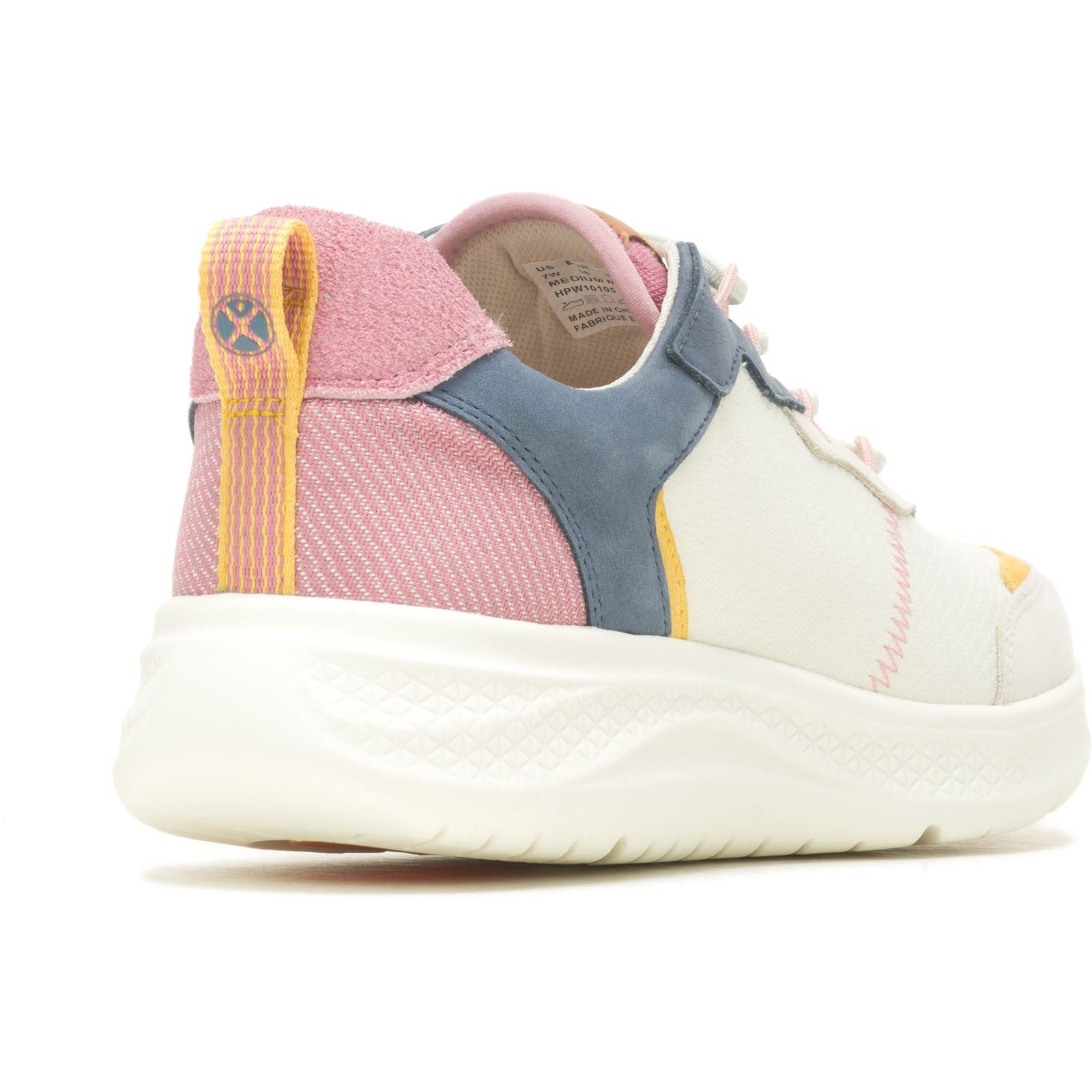 Hush Puppies Elevate Bungee Baskets En Cuir Pour Femme, Bleu Marine/Rose