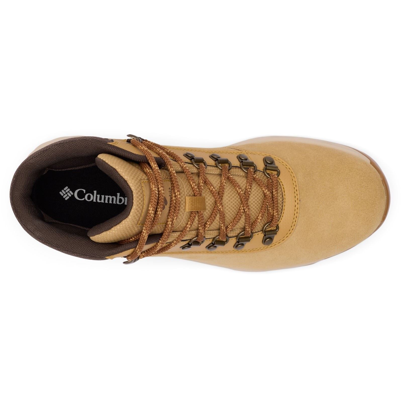 Columbia Newton Wander Bottes De Randonnée En Cuir Suédé Pour Hommes Curry/Cordovan