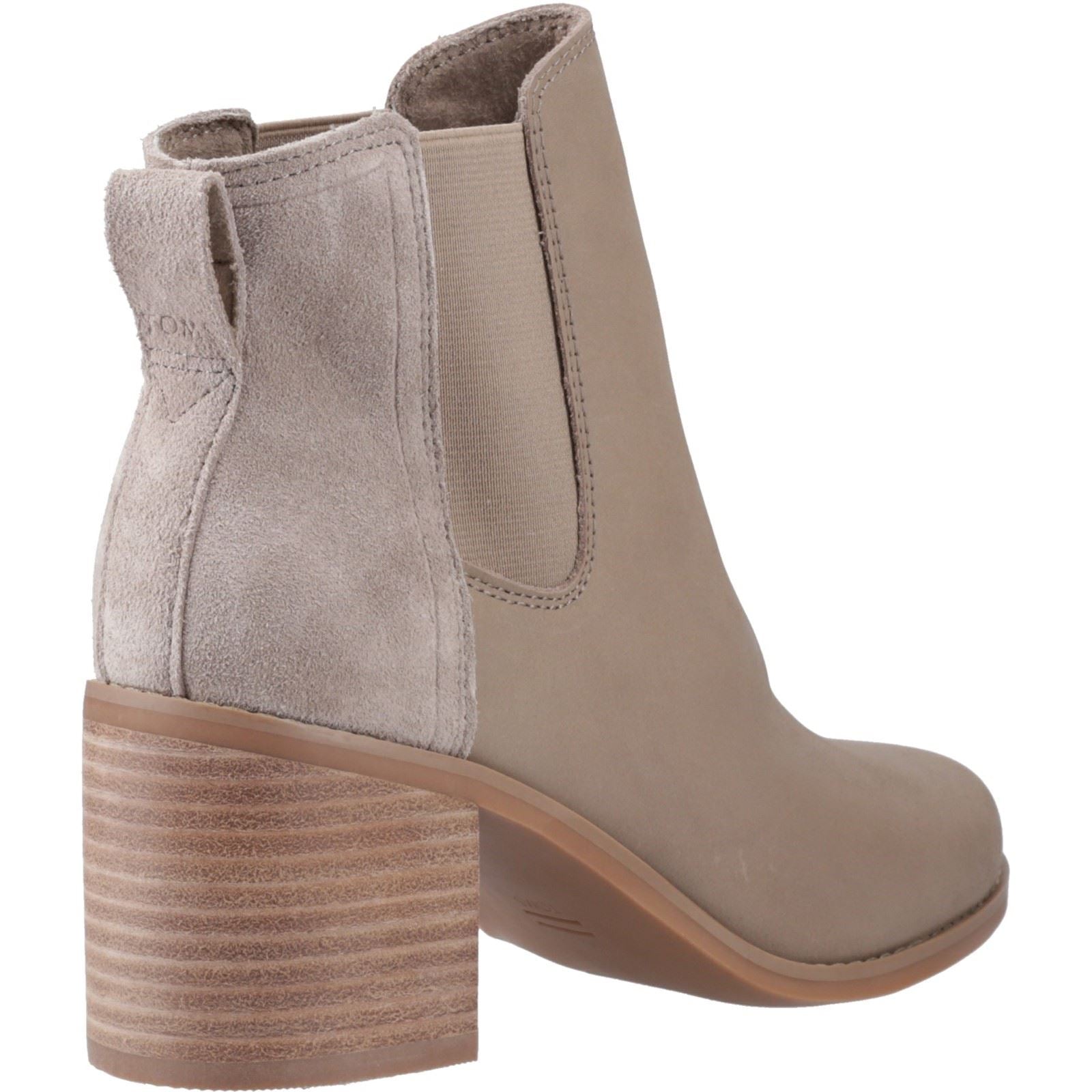 TOMS Evelyn Bottes Naturelles En Cuir Pour Femme