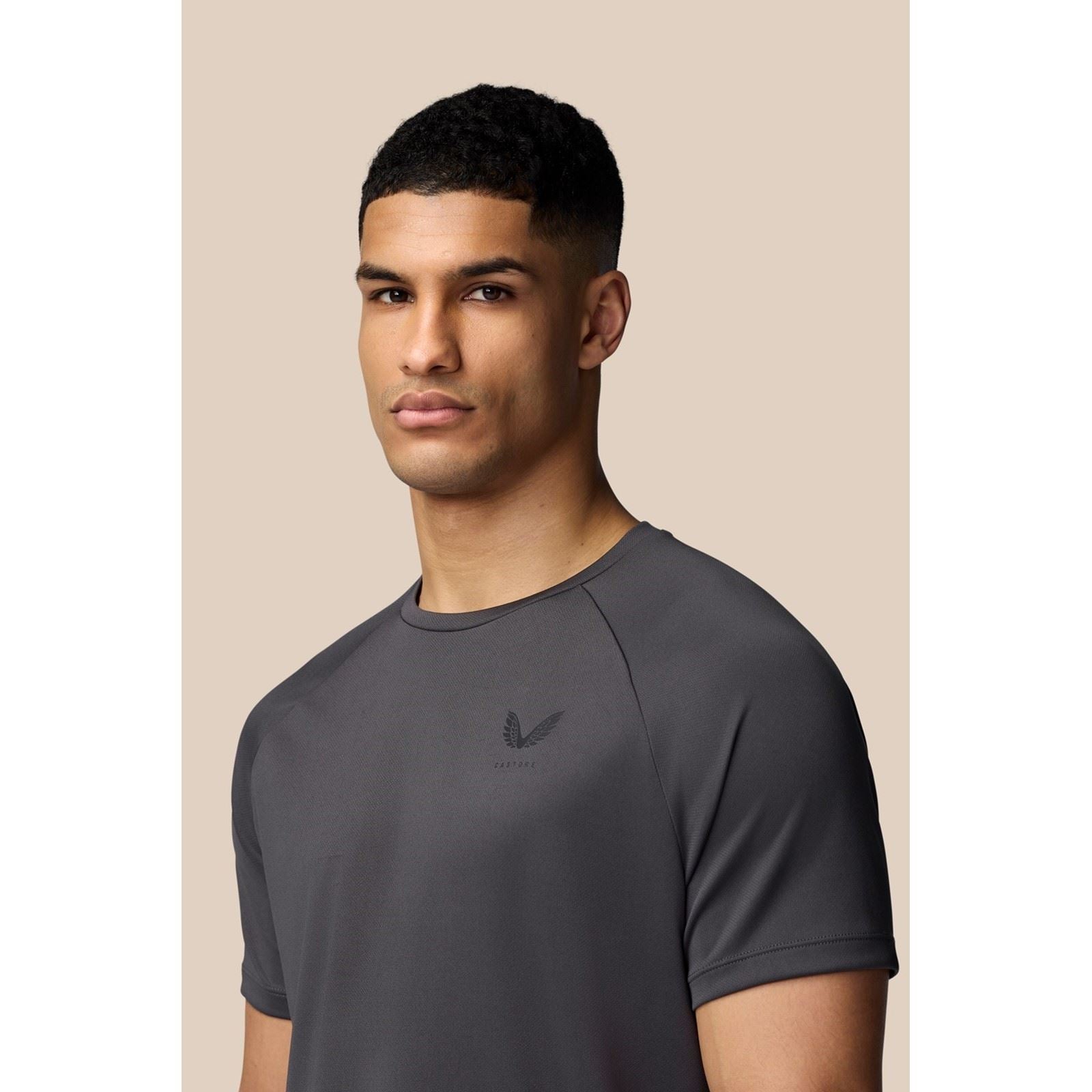 Castore Adapt Training T-Shirt T-Shirts De Sport Actifs Pour Hommes En Polyester Noir
