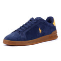 Ralph Lauren Heritage Court II Baskets Bleu En Daim Pour Hommes
