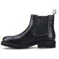Hush Puppies Gwyneth Bottes Plates Chelsea Noires En Cuir Pour Femmes