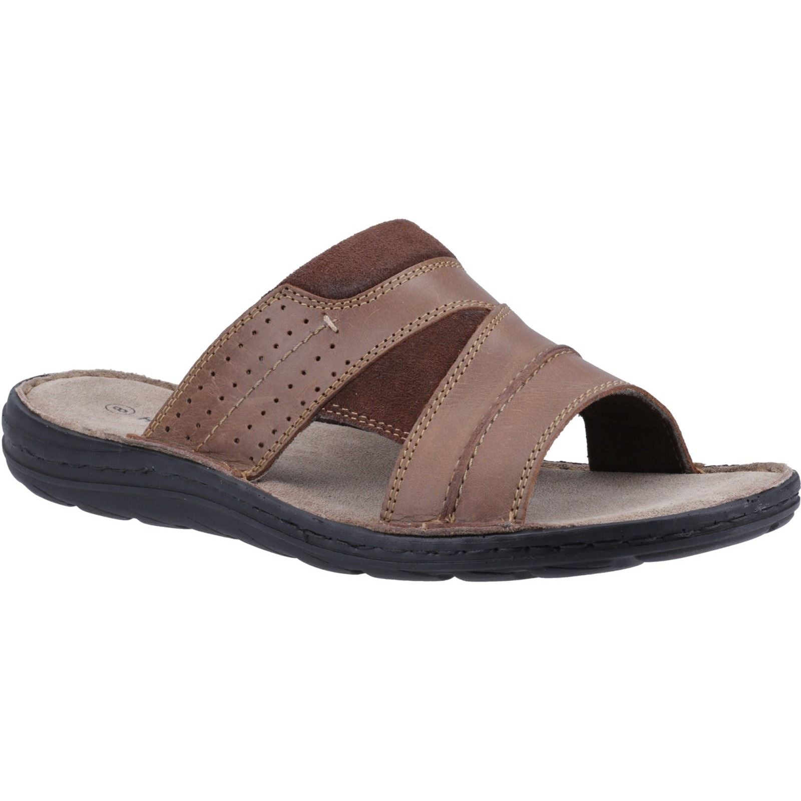Hush Puppies Archer Sandales Pour Hommes En Cuir Marron